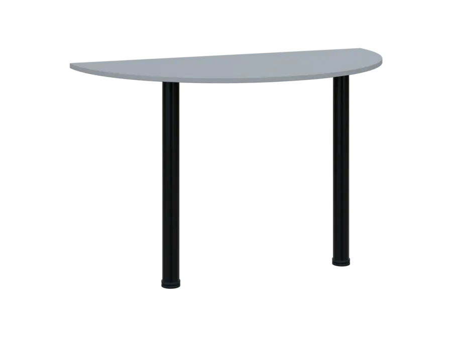 TJC - 120 přístavba jednací, kovová podnož černá, síla desky 18 mm, široká 1200 mm, šedá