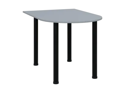 TJ 8 - 12 přístavba jednací, kovová podnož černá, síla desky 18 mm, široká 1200 mm, šedá