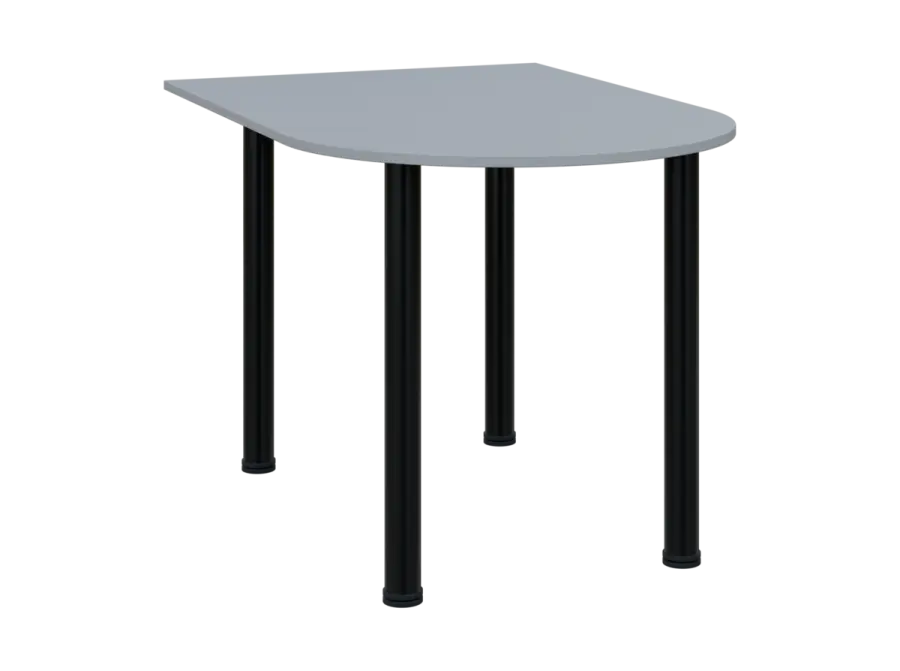 TJ 8 - 12 přístavba jednací, kovová podnož černá, síla desky 18 mm, široká 1200 mm, šedá