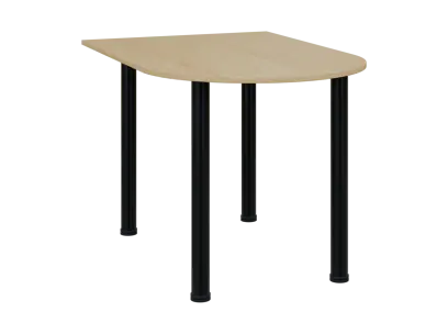 TJ 8 - 12 přístavba jednací, kovová podnož černá, síla desky 18 mm, široká 1200 mm, javor horský