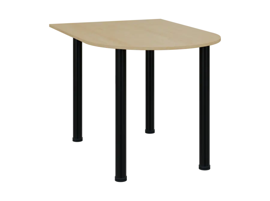 TJ 8 - 12 přístavba jednací, kovová podnož černá, síla desky 18 mm, široká 1200 mm, javor horský