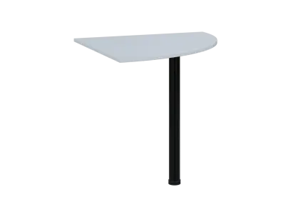 TS 8 - 8 deska spojovací, kovová podnož černá, síla desky 18 mm, široká 800 mm, bílá