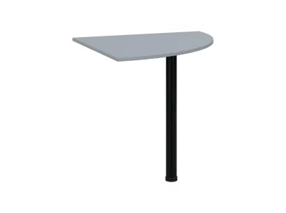 TS 8 - 8 deska spojovací, kovová podnož černá, síla desky 18 mm, široká 800 mm, šedá