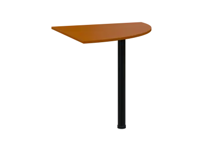 TS 8 - 8 deska spojovací, kovová podnož černá, síla desky 18 mm, široká 800 mm, třešeň šumavská