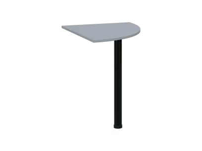 TS 6 - 8 deska spojovací, kovová podnož černá, síla desky 18 mm, široká 800 mm, šedá