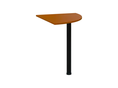 TS 6 - 8 deska spojovací, kovová podnož černá, síla desky 18 mm, široká 800 mm, třešeň šumavská