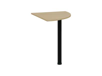 TS 6 - 8 deska spojovací, kovová podnož černá, síla desky 18 mm, široká 800 mm, javor horský