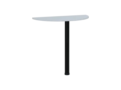 TJD - 80 přístavba jednací, kovová podnož černá, síla desky 18 mm, široká 800 mm, bílá