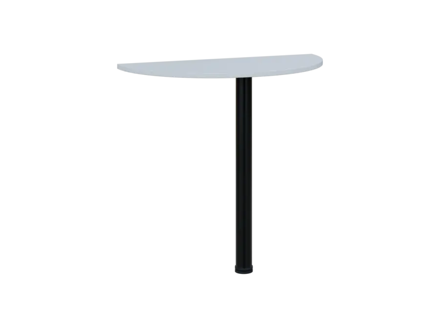 TJD - 80 přístavba jednací, kovová podnož černá, síla desky 18 mm, široká 800 mm, bílá