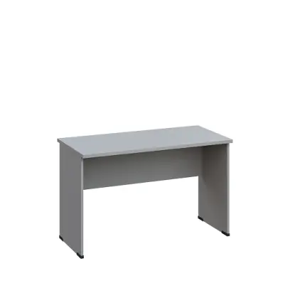 LP 26 - 12 stůl kancelářský, dřevěná podnož, deska 25 mm, široký 1200 mm, šedá