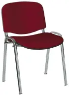 ALTAMIRA židle konferenční, kostra chrom, látka SUE 29 vínová