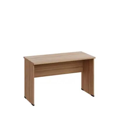 LP 26 - 12 stůl kancelářský, dřevěná podnož, deska 25 mm, široký 1200 mm, dub bardolino