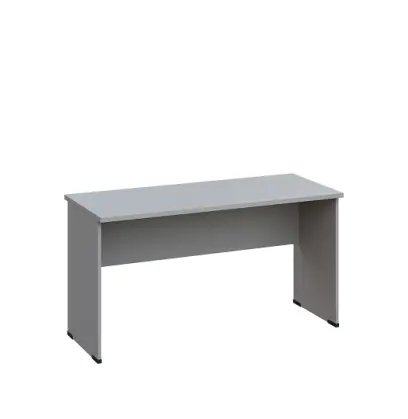 LP 26 - 14 stůl kancelářský, dřevěná podnož, deska 25 mm, široký 1400 mm, šedá