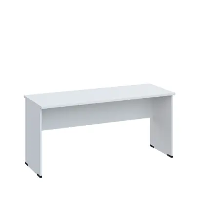 LP 26 - 16 stůl kancelářský, dřevěná podnož, deska 25 mm, široký 1600 mm, bílá