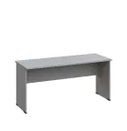 LP 26 - 16 stůl kancelářský, dřevěná podnož, deska 25 mm, široký 1600 mm, šedá