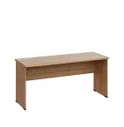 LP 26 - 16 stůl kancelářský, dřevěná podnož, deska 25 mm, široký 1600 mm, dub bardolino