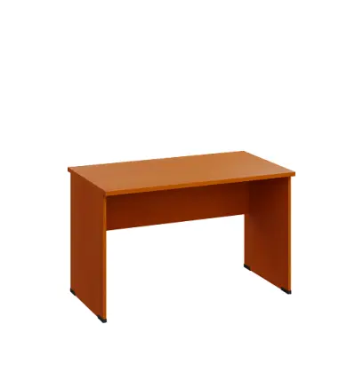 LP 27 - 12 stůl kancelářský, dřevěná podnož, deska 25 mm, široký 1200 mm, třešeň šumavská