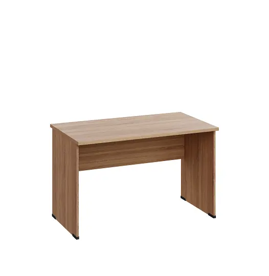 LP 27 - 12 stůl kancelářský, dřevěná podnož, deska 25 mm, široký 1200 mm, dub bardolino