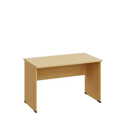 LP 27 - 12  stůl kancelářský, dřevěná podnož, deska 25 mm lamino - javor horský