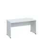 LP 27 - 14 stůl kancelářský, dřevěná podnož, deska 25 mm, široký 1400 mm, bílá