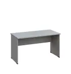 LP 27 - 14 stůl kancelářský, dřevěná podnož, deska 25 mm, široký 1400 mm, šedá