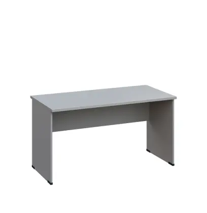 LP 27 - 14  stůl kancelářský, dřevěná podnož, deska 25 mm lamino - šedá