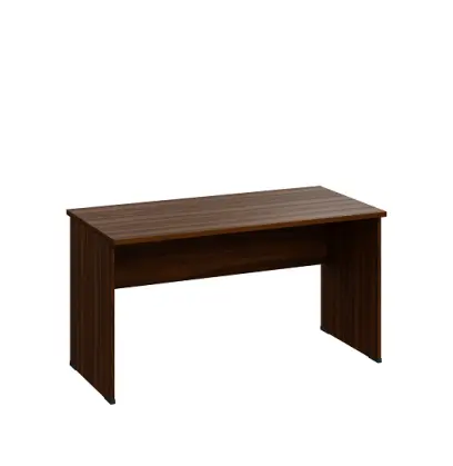 LP 27 - 14 stůl kancelářský, dřevěná podnož, deska 25 mm, široký 1400 mm, ořech královský