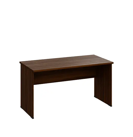 LP 27 - 14 stůl kancelářský, dřevěná podnož, deska 25 mm, široký 1400 mm, ořech královský