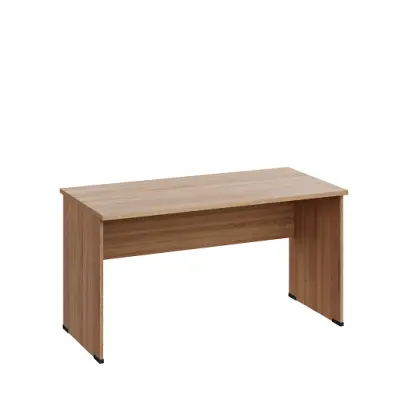 LP 27 - 14 stůl kancelářský, dřevěná podnož, deska 25 mm, široký 1400 mm, dub bardolino