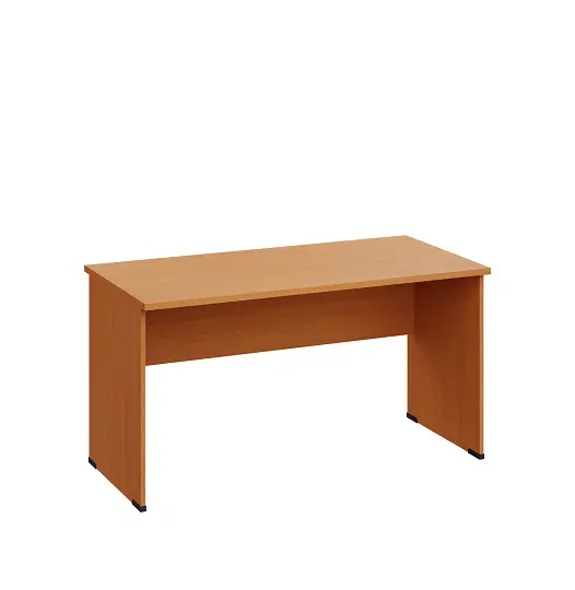 LP 27 - 14 stůl kancelářský, dřevěná podnož, deska 25 mm, široký 1400 mm, buk Royal