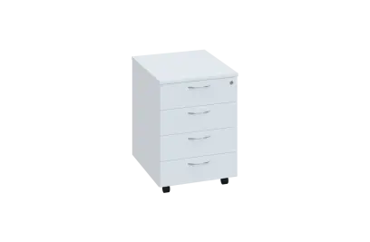 EKZ 1 - 01 kontejner pojízdný, deska 18 mm, zámek na 1.zás. lamino - bílá