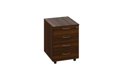 EKZ 1 - 01 kontejner pojízdný, deska 18 mm, zámek na 1.zás. lamino - ořech královský