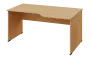 EZL 28 - 166 stůl kancelářský, rohový, pravý, dřevěná podnož, deska 25 mm, široký 1600 mm, javor horský