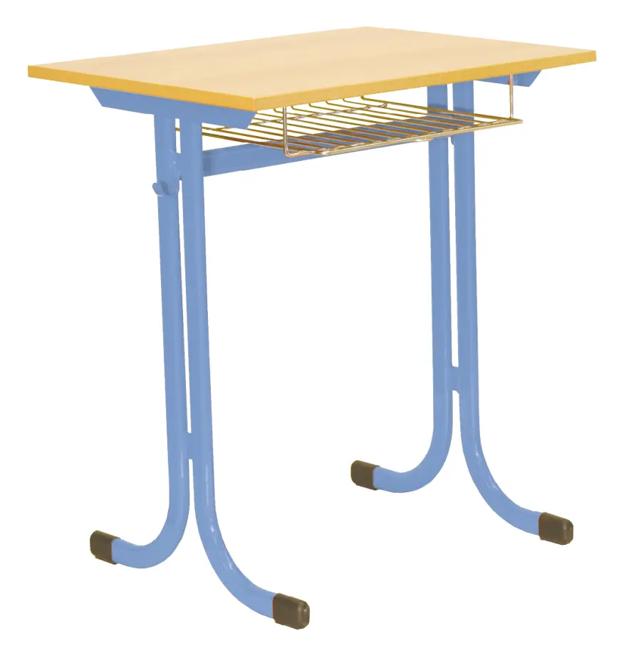 KRISTIÁN 1, lavice 1-místná, pevná, velikost 4, koš RAL 5015 - modrá