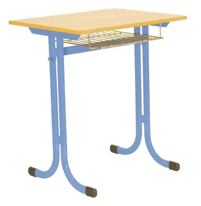 KRISTIÁN 1, lavice 1-místná, pevná, velikost 6, koš RAL 5015 - modrá