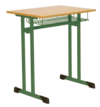 ŠTĚPÁN 1, lavice 1-místná pevná, velikost 2, koš RAL 6029 - zelená