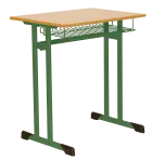 ŠTĚPÁN 1, lavice 1-místná pevná, velikost 4, koš RAL 6029 - zelená