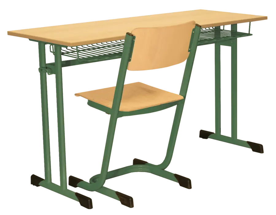 ŠTĚPÁN 2, lavice 2-místná pevná, velikost 5, koš RAL 6029 - zelená