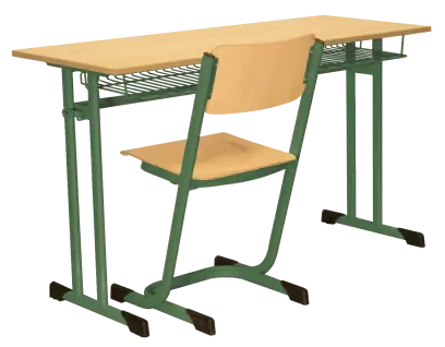 ŠTĚPÁN 2, lavice 2-místná pevná, velikost 7, koš RAL 6029 - zelená