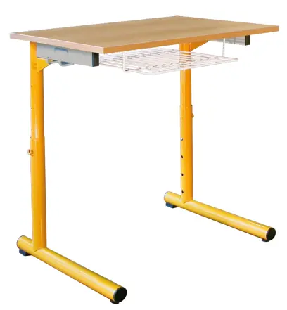 ARNOŠT 1  lavice 1-místná stavitelná, velikost 2 - 6, koš RAL 1028 - žlutá