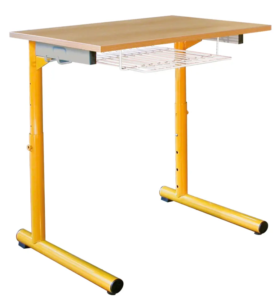 ARNOŠT 1  lavice 1-místná stavitelná, velikost 2 - 6, koš RAL 1028 - žlutá