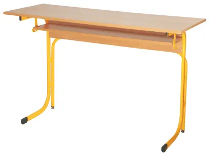 JANA 2 lavice 2-místná, pevná, velikost 3 RAL 1028 - žlutá