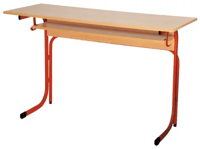 JANA 2 lavice 2-místná, pevná, velikost 3 RAL 3002 - červená