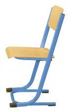 VOJTĚCH židle pevná, velikost 5 RAL 5015 - modrá