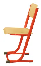 VOJTĚCH židle pevná, velikost 7 RAL 3002 - červená