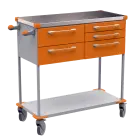 ASSIST 407 vozík zdravotnický, plast ABS, oranžová