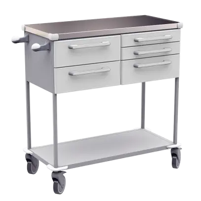 ASSIST 407 vozík zdravotnický, plast ABS, bílá