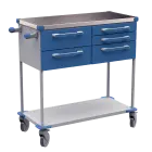 ASSIST 407 vozík zdravotnický, plast ABS, modrá