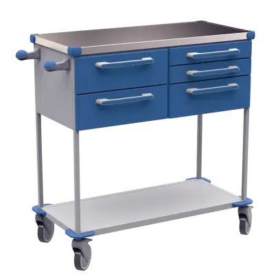 ASSIST 407 vozík zdravotnický, plast ABS, modrá