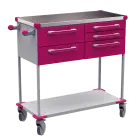 ASSIST 407 vozík zdravotnický, plast ABS, fialová